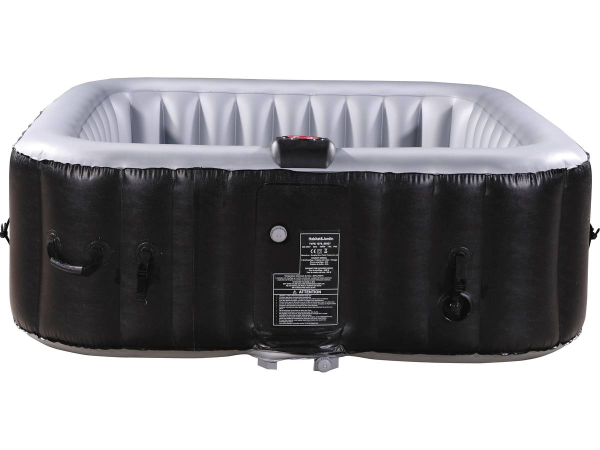 NICE PVC Inflatable Spa - 6 posti - Grigio / Nero