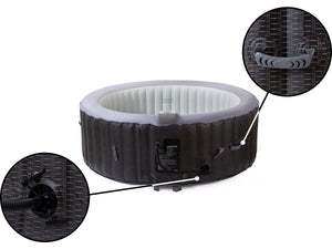 Spa gonfiabile in PVC "Malaga" - 4 posti - Grigio