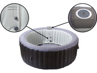 Spa gonfiabile in PVC "Malaga" - 4 posti - Grigio