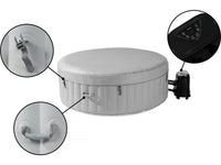 Santorin Spa gonfiabile a 4 posti - 180 x 180 x 65 cm - Grigio