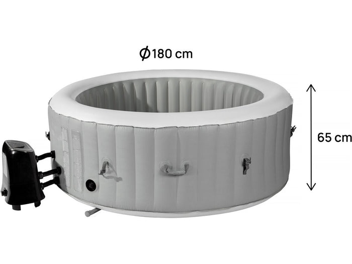 Santorin Spa gonfiabile a 4 posti - 180 x 180 x 65 cm - Grigio