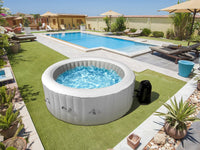 Santorin Spa gonfiabile a 4 posti - 180 x 180 x 65 cm - Grigio