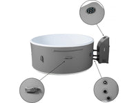 Spa semirigida "Venezia" - 5 posti - Bianco/Grigio