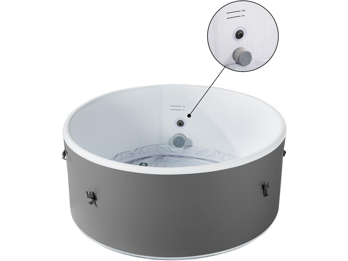 Spa semirigida "Venezia" - 5 posti - Bianco/Grigio