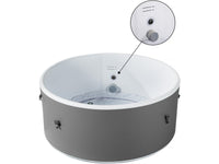 Spa semirigida "Venezia" - 5 posti - Bianco/Grigio