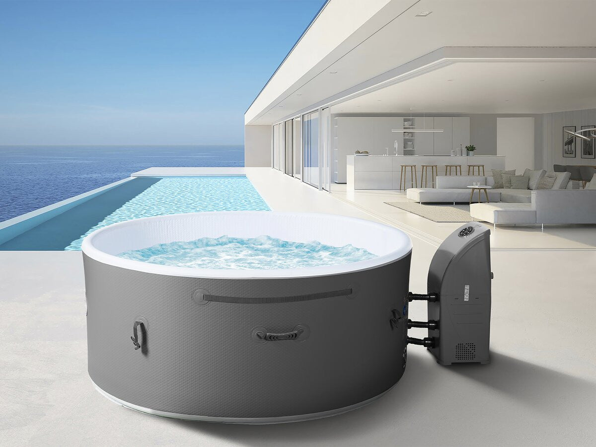 Spa semirigida "Venezia" - 5 posti - Bianco/Grigio