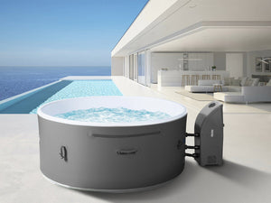 Spa semirigida "Venezia" - 5 posti - Bianco/Grigio