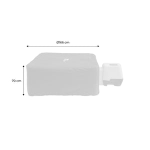 Copertura di protezione termica integrale per spa gonfiabile oslo a 6