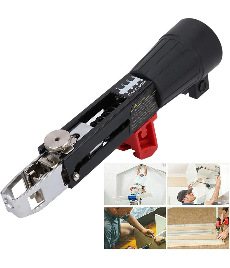 Sparachiodi Automatica A Catena Pistola A Vite Adattatore In Lega Di Alluminio         