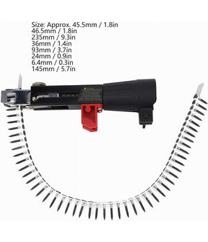 Sparachiodi Automatica A Catena Pistola A Vite Adattatore In Lega Di Alluminio         