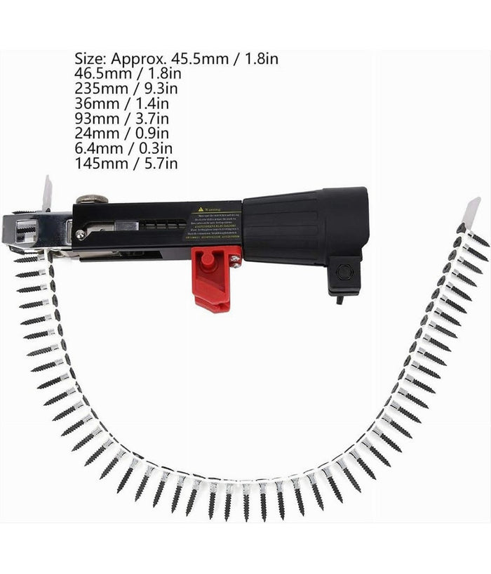 Sparachiodi Automatica A Catena Pistola A Vite Adattatore In Lega Di Alluminio         