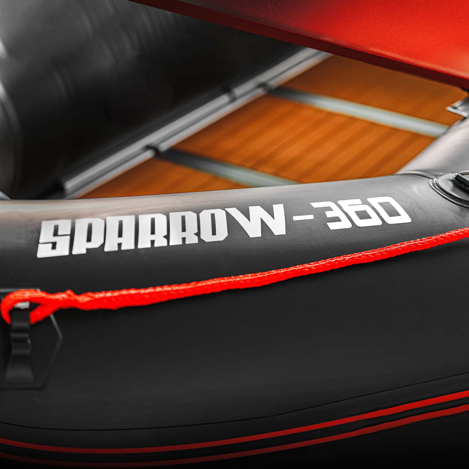 Sparrow 360 - Gommone 360X150Cm Con 4 Camere D'Aria E Pavimento In Legno Sintetico