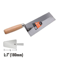 Spatola Cazzuola In Acciaio 180 Mm 7" Trapezio Manico In Legno Ferramenta 90485         