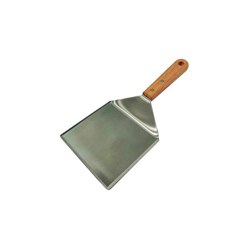 Spatola per barbecue Sandri, inox larga m.legno, 29x14 cm