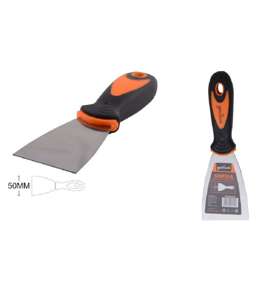 Spatola Per Pareti In Acciaio 50 Mm 2" Ferramenta Con Maniglia Antiscivolo 90418         