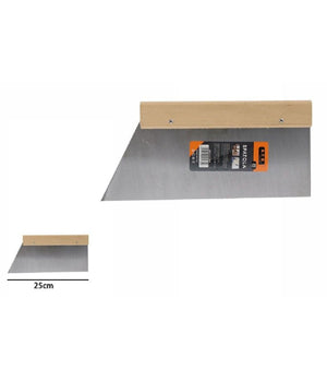 Spatola Per Pareti Stecca Per Stucco In Acciaio Impugnatura In Legno 25cm 53276a         