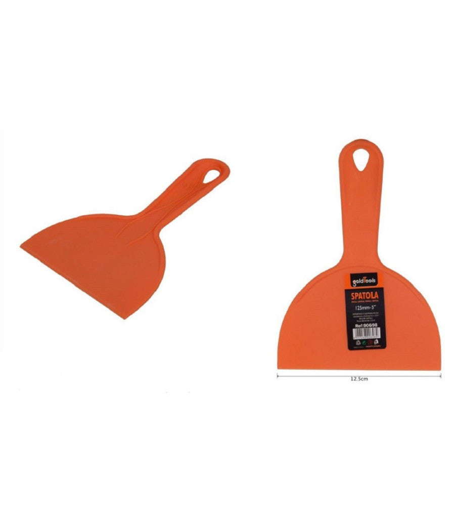 Spatola Raschietto Plastica 5" 12.5cm Finiture Delicate Stucco Ferramenta 90698         