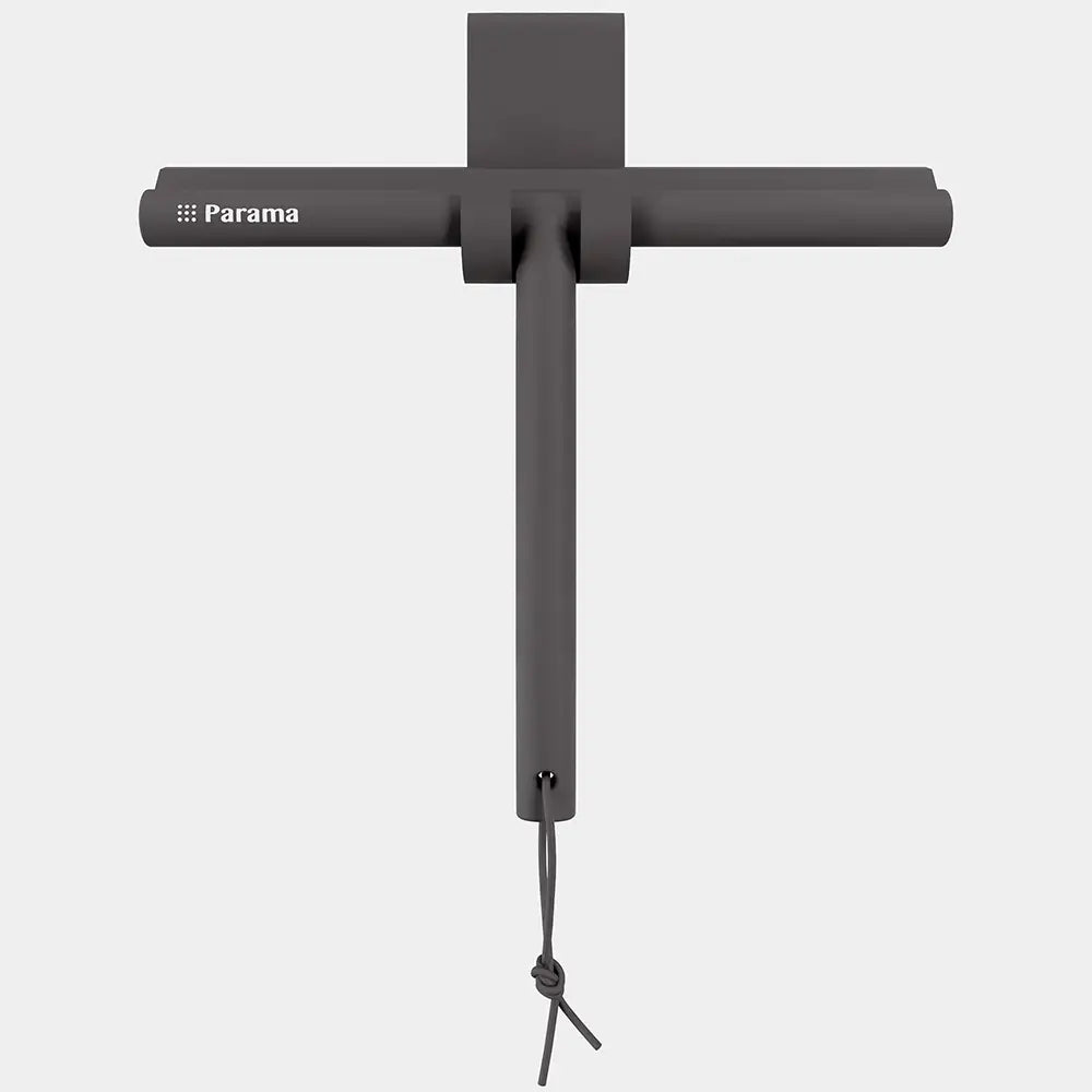 Tergivetro in silicone marrone con anima in acciaio inox e gancio per box doccia | Tergi