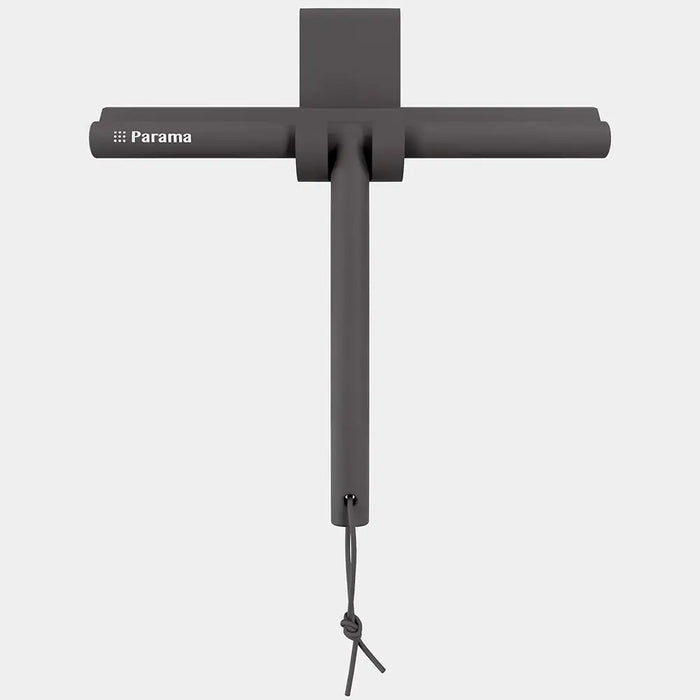 Tergivetro in silicone marrone con anima in acciaio inox e gancio per box doccia | Tergi