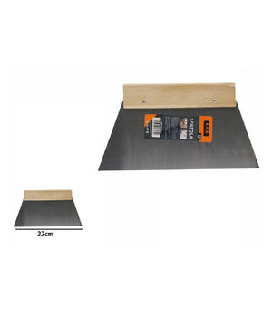 Spatola Trapezoidale Per Stucco In Acciaio Manico In Legno 22 Cm Pittore 53269a         