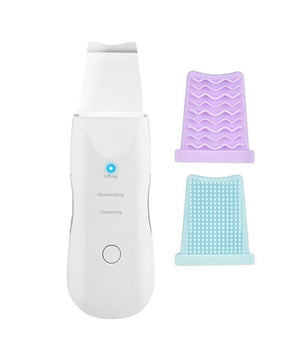 Spatola Ultrasuoni Pulizia Viso Pelle Elimina Punti Neri 3 Funzioni         