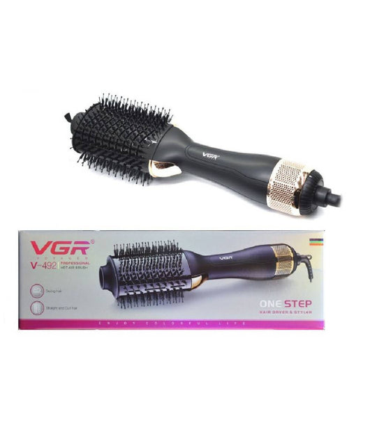 Spazzola Ad Aria Calda Professionale Agli Ioni Piastra Capelli Acconciatura V492         