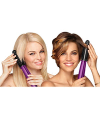 Spazzola Arricciacapelli Piastra Elettrica Ceramica Liscia Capelli Lisci O Ricci         