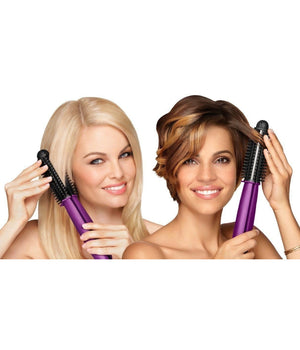 Spazzola Arricciacapelli Piastra Elettrica Ceramica Liscia Capelli Lisci O Ricci         