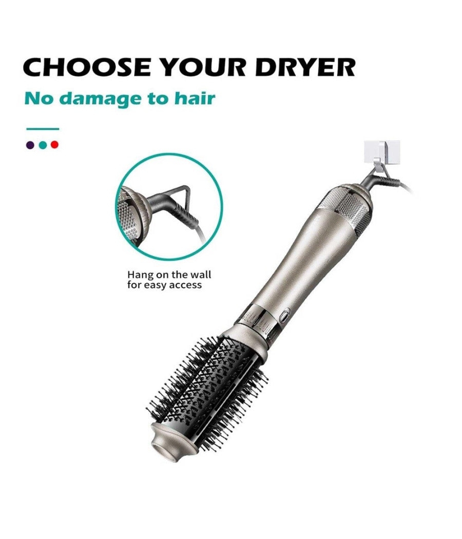 Spazzola Asciugacapelli Ad Aria Calda 4 In 1 Multifunzionale 3 Temperature V-493         