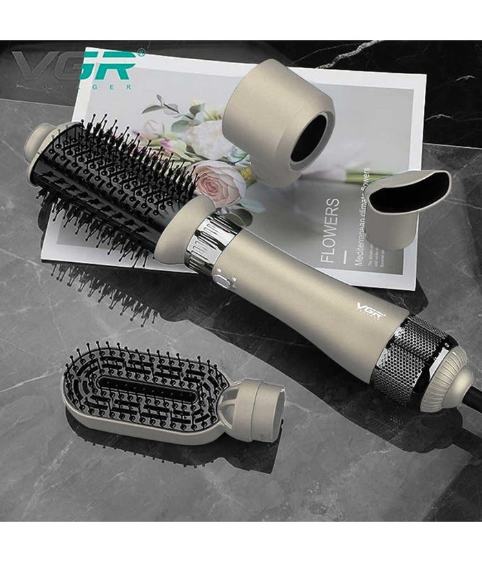 Spazzola Asciugacapelli Ad Aria Calda 4 In 1 Multifunzionale 3 Temperature V-493         