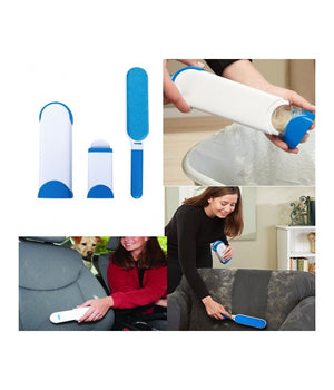 Spazzola Autopulente Rimuove Pelo Polvere Doppia Faccia Tessuti Pelo Cane Gatto         