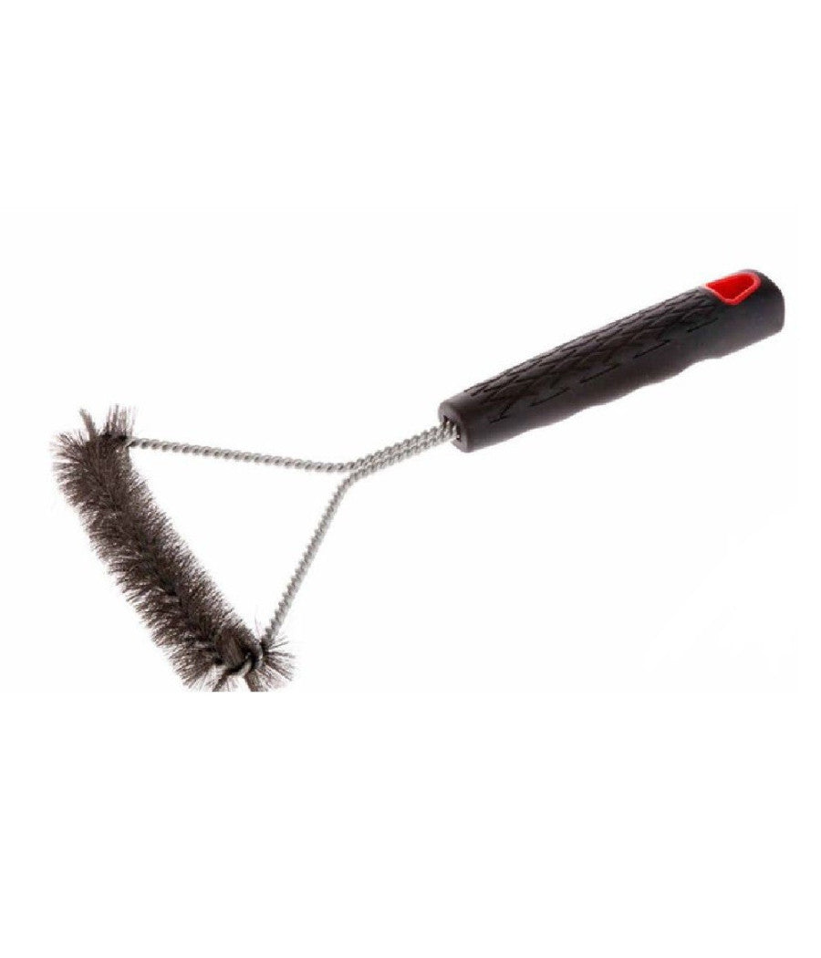 Spazzola Barbecue Per La Pulizia Della Griglia Triangolare Setole Acciaio 2406325         