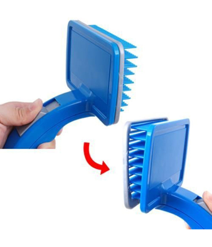 Spazzola Cardatore Autopulente Per Peli Morti Cani E Gatti Animali Bristles         