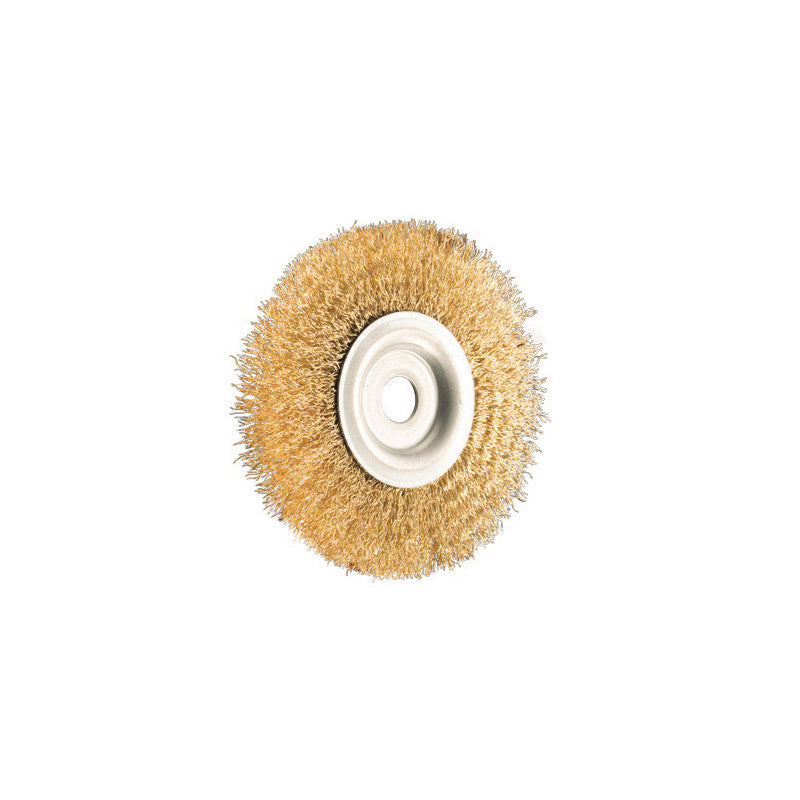 Spazzola circolare 120 mm – Fili ondulati per rimozione ruggine – Brixo