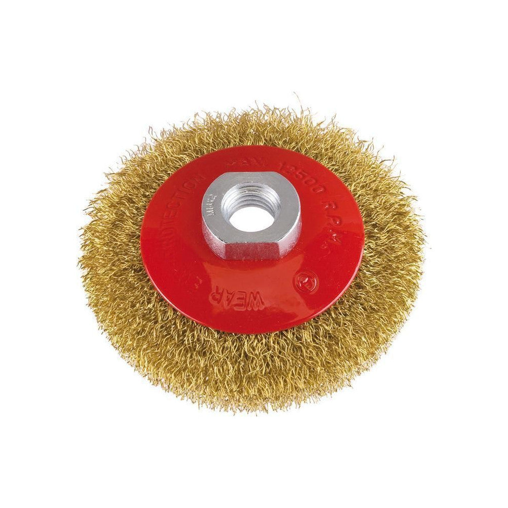 Spazzola circolare conica m14, diametro 120mm