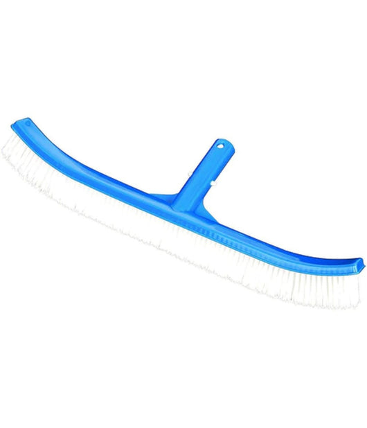 Trade Shop - Spazzola Curva Per Parete Grande Per La Pulizia Angoli Fondo Delle Piscine 58280 -