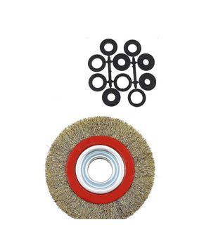 Spazzola Diametro 150 Mm Disco Fili In Acciaio Per Mola Smerigliatrice Da Banco         