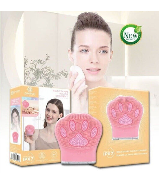 Spazzola Forma Zampa Pulizia Viso Elettrica Facciale Detergente Massaggio Mx-8422         
