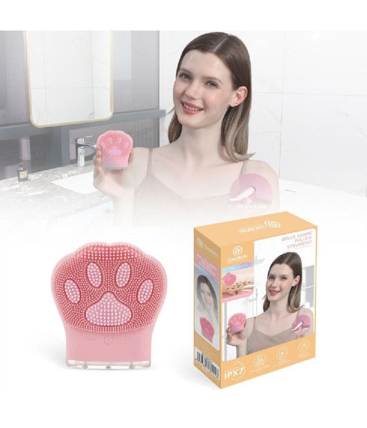 Spazzola Forma Zampa Pulizia Viso Elettrica Facciale Detergente Massaggio Mx-8422         