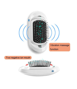 Spazzola Ionica Elettrica Districante Scioglie Nodi Ioni Antistatica Vibrante         