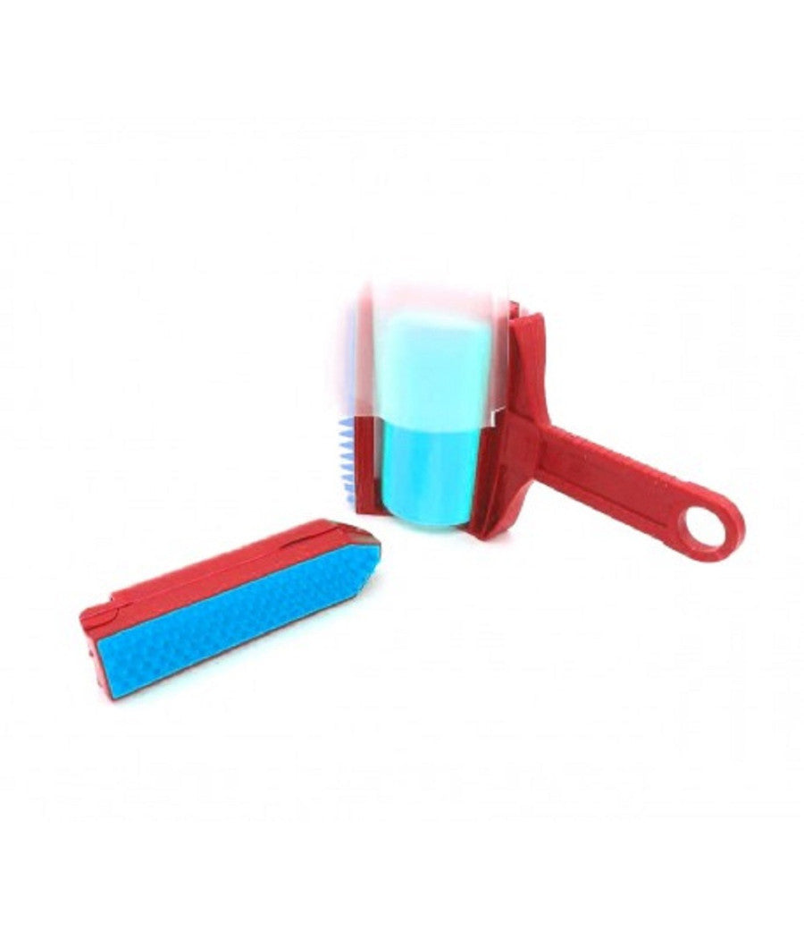 Spazzola Lavabile 2 In 1 Levapelucchi Rullo Rimuove Peli Togli Silicone Sporco         