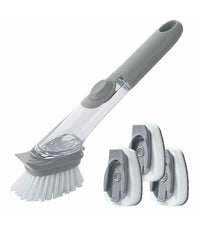 Spazzola Lavapiatti 3in1 Con Serbatoio Erogatore Dosatore Sapone Pulizia Cucina         