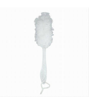 Spazzola Lavaschiena Esfoliante Bagno Doccia Spugna Manico Scrubber Bianco 79600         