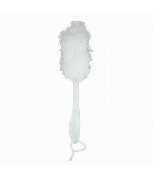 Spazzola Lavaschiena Esfoliante Bagno Doccia Spugna Manico Scrubber Bianco 79600         
