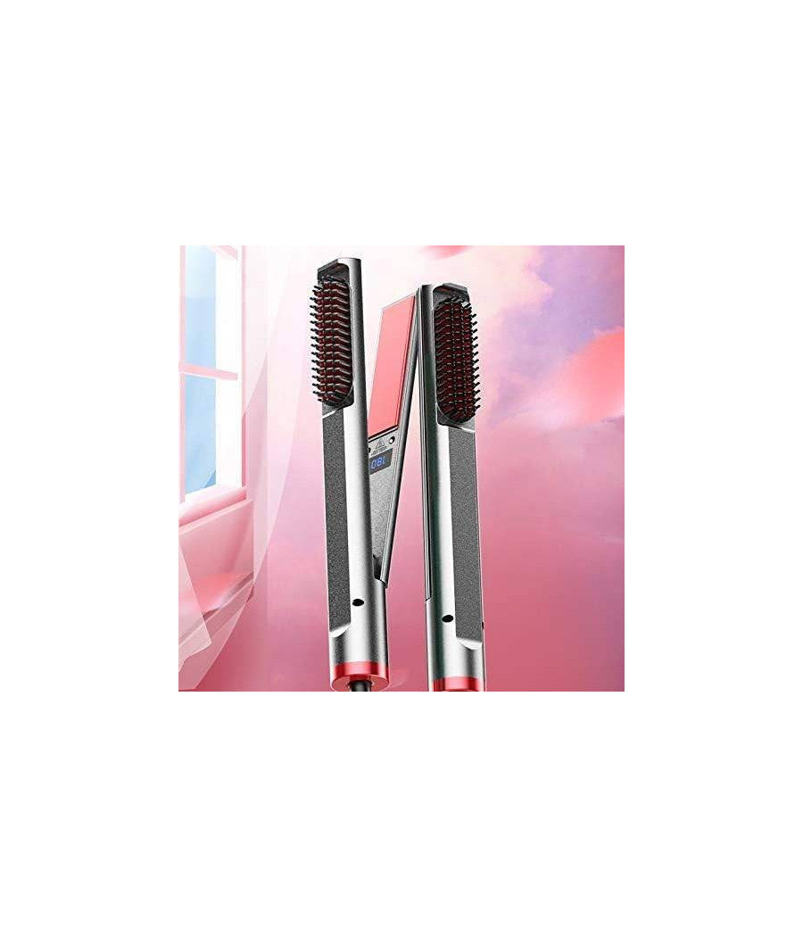 Spazzola Lisciante 3 In 1 Per Fare Capelli Lisci E Mossi Piastra In Ceramica Ptc         