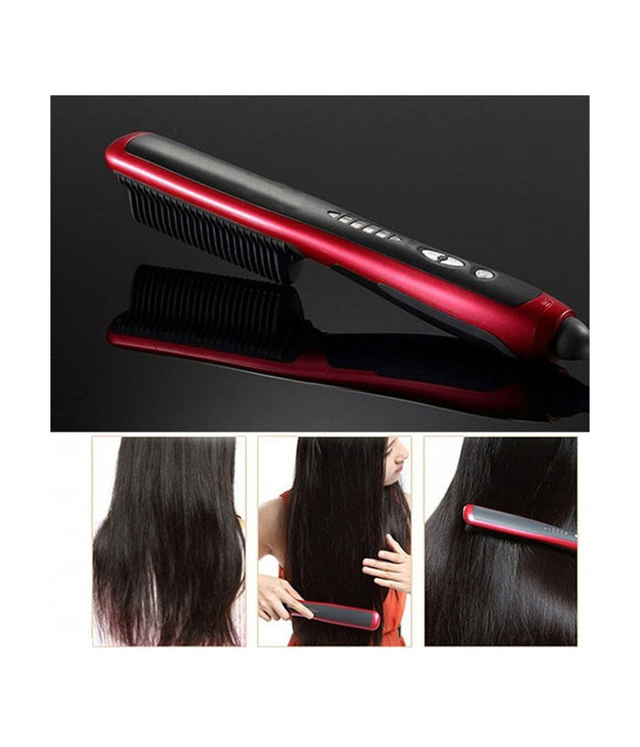 Spazzola Lisciante Pl388 Ionizzante Tecnologia Ptc Hair Comb Fino A 210°         