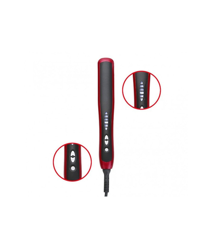 Spazzola Lisciante Pl388 Ionizzante Tecnologia Ptc Hair Comb Fino A 210°         