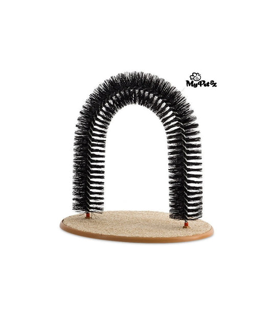Spazzola Massaggiatore Per Gatti Arco Archetto Per Gatti Con Base Tiragraffi         