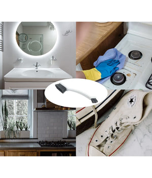 Spazzola Multiuso Doppia Per Pulizia Fessure Scarpe Bagno Doccia Fornelli 87612         