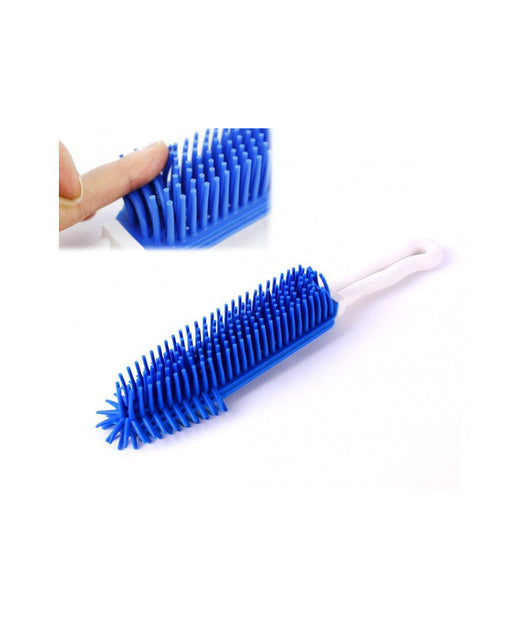 Spazzola Per Cani E Gatti Silicone 27cm 3 Colori Scioglinodi Cura Animali Pelo         